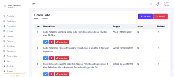 Dashboard Utama